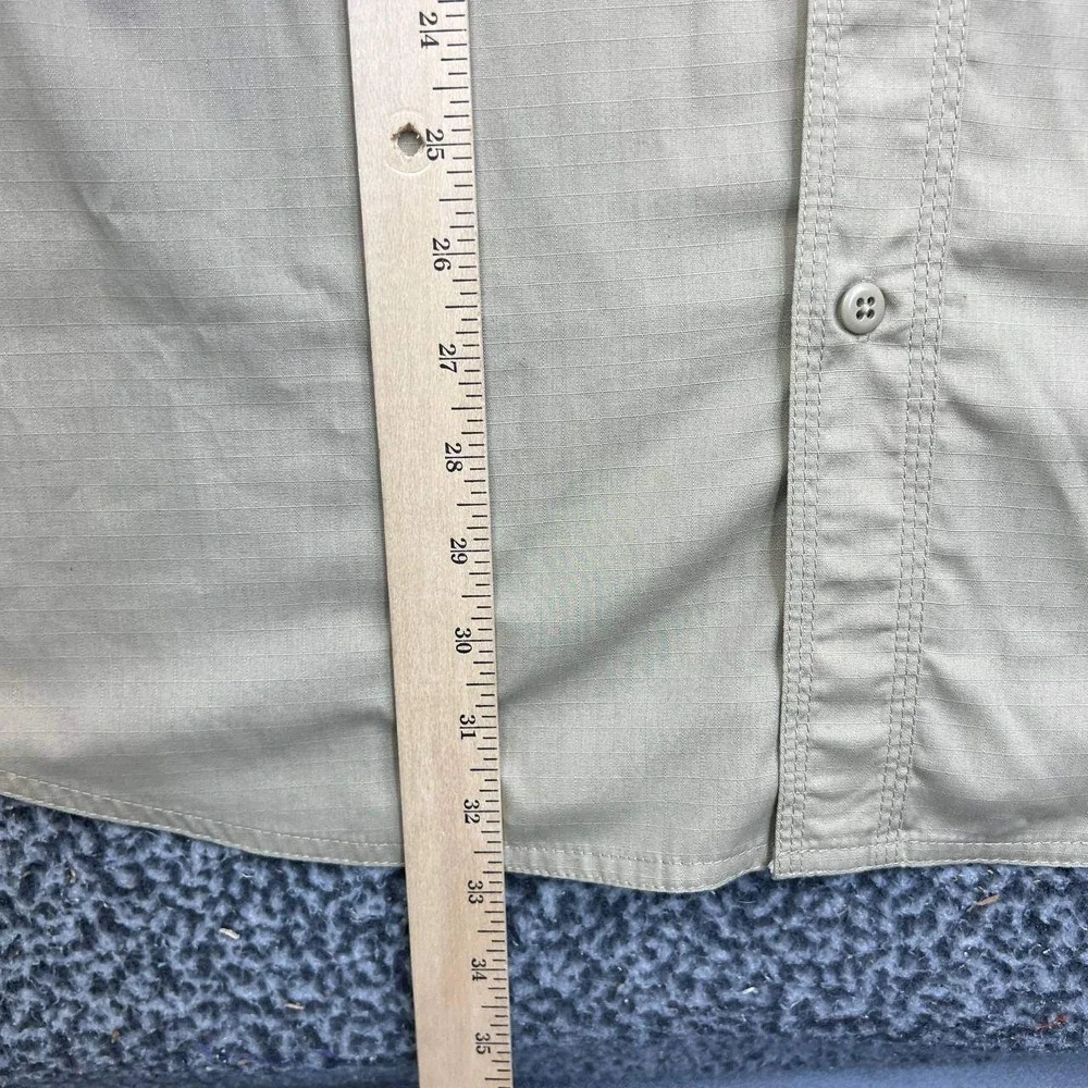 5.11 Tactical Button Up Cargo Work Shirt Men XL Tan Short Sleeve Ripstop